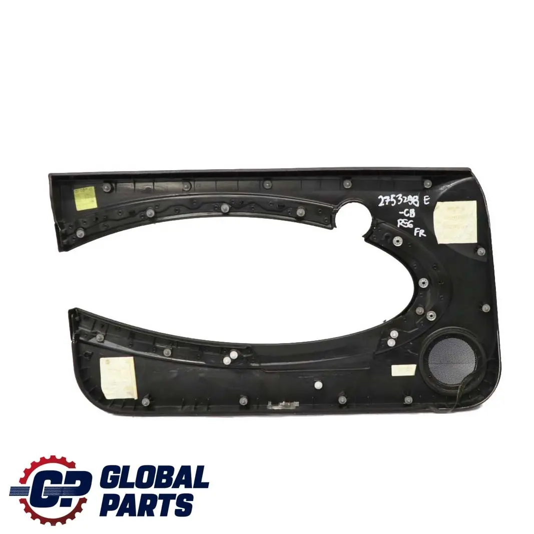 Mini Cooper R55 R56 R57 R58 Door Card Trim Panel Right O/S Carbon Black