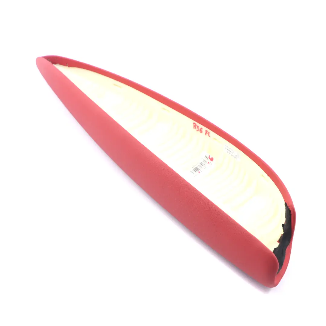 Mini Cooper R55 R56 Armrest Door Trim Panel Front Left N/S Rooster Red 2752473