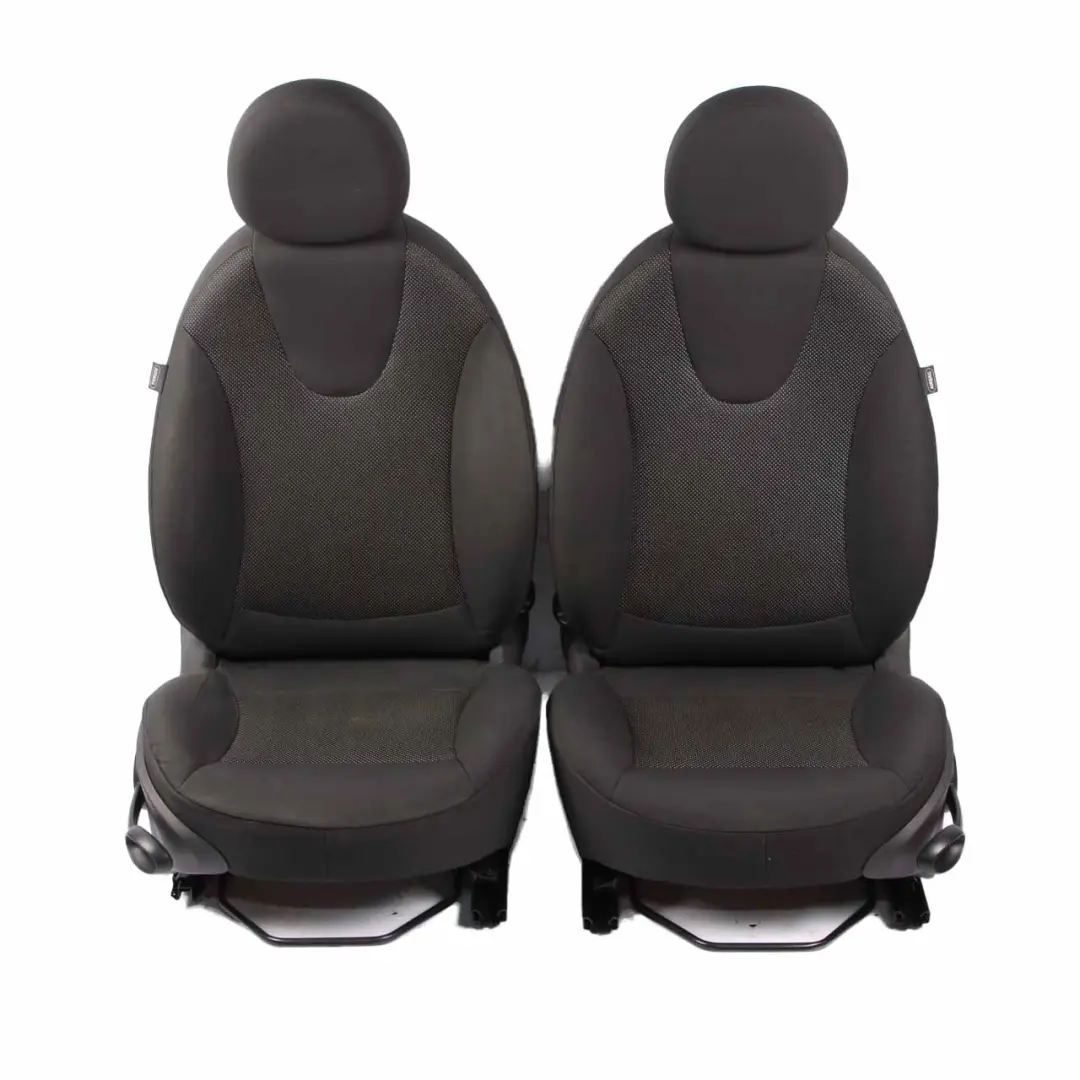 Seats Mini R56 Cooper Cloth Fabric Interior Set Front Rear Seat Carbon Black