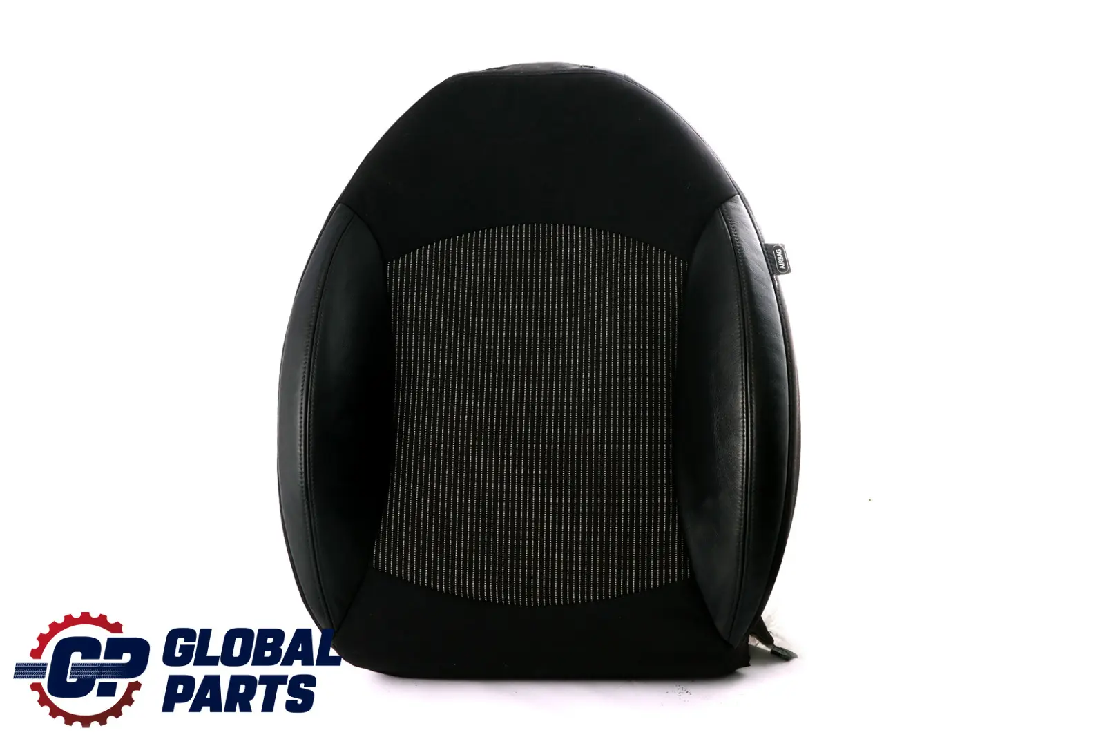 Mini R55 R56 Delantero Izquierdo Sport Asiento Respaldo Medio Cuero Tela Negro