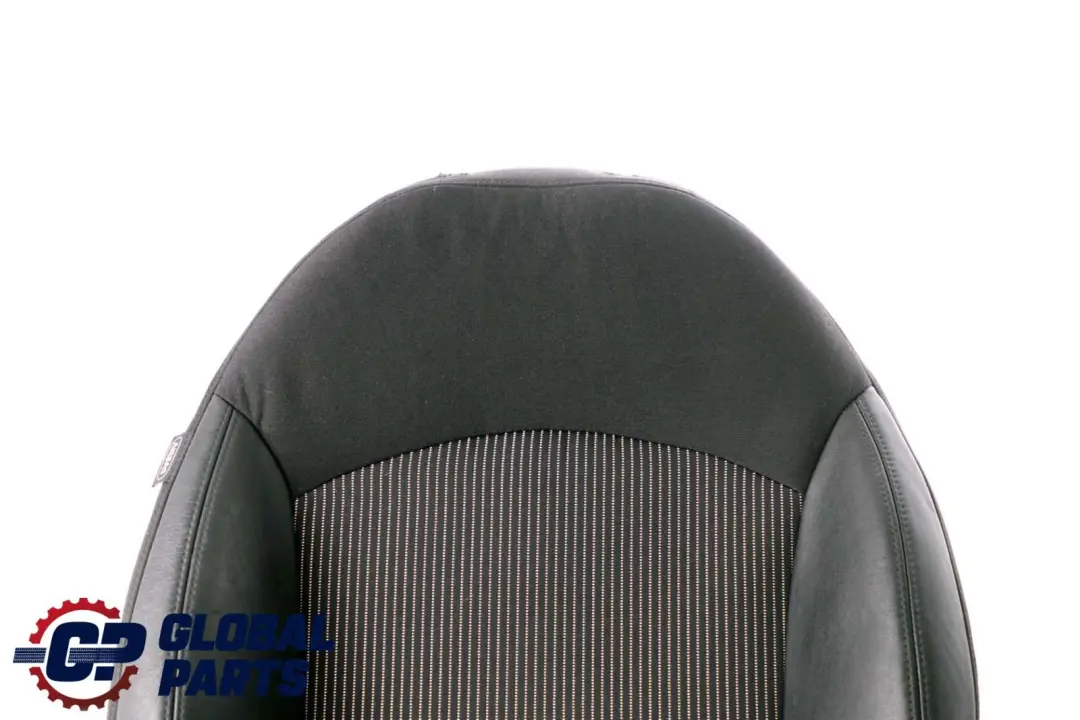 Mini R55 R56 Delantero Derecho Sport Asiento Respaldo Medio Cuero Tela Negro