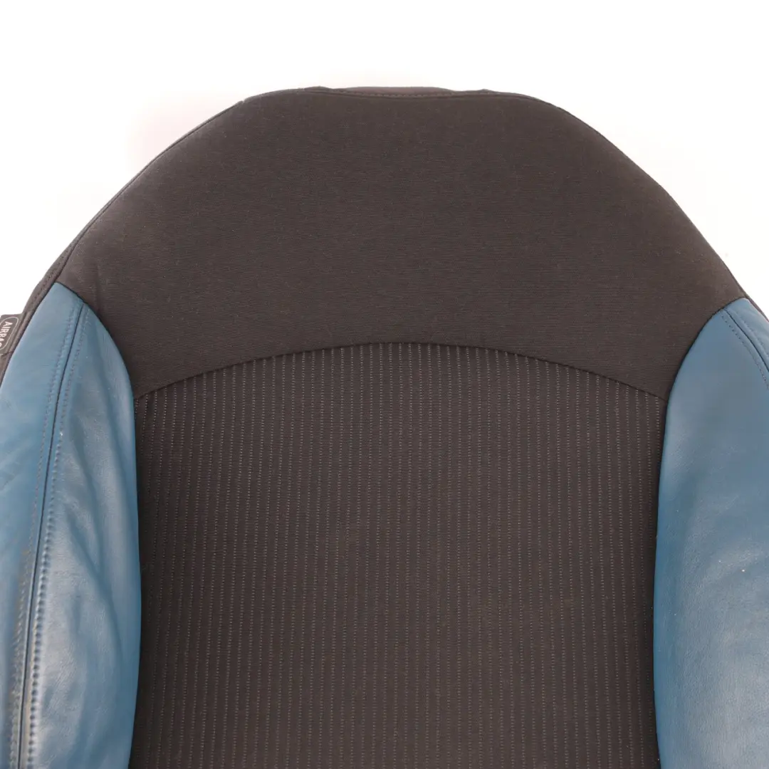 Seat Backrest Mini R55 R56 R57 Front Right O/S Sport Cover Cloth Leather Blue