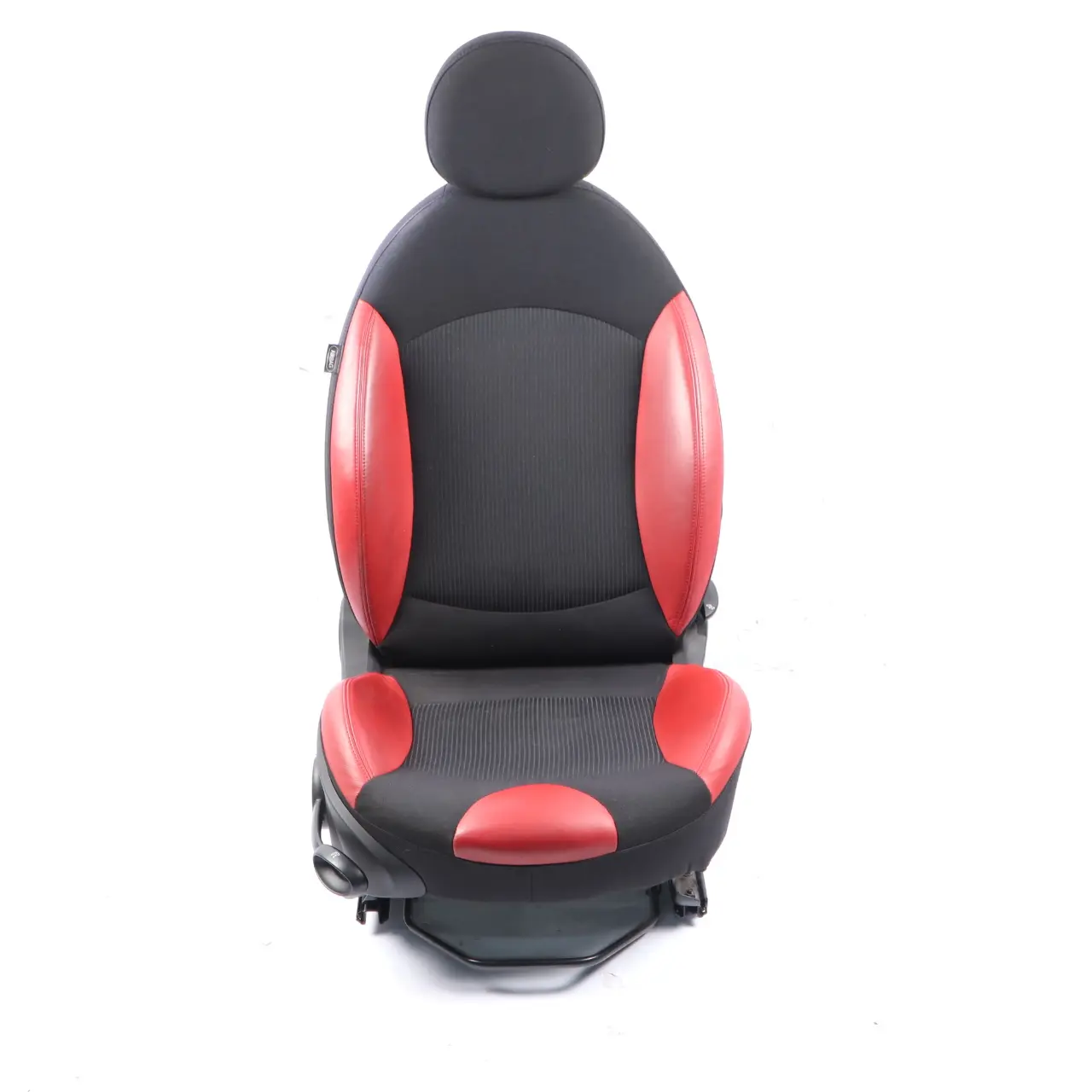 Mini R55 R56 Front Right O/S Sport Seat Heated Cloth Fabric Red Leather