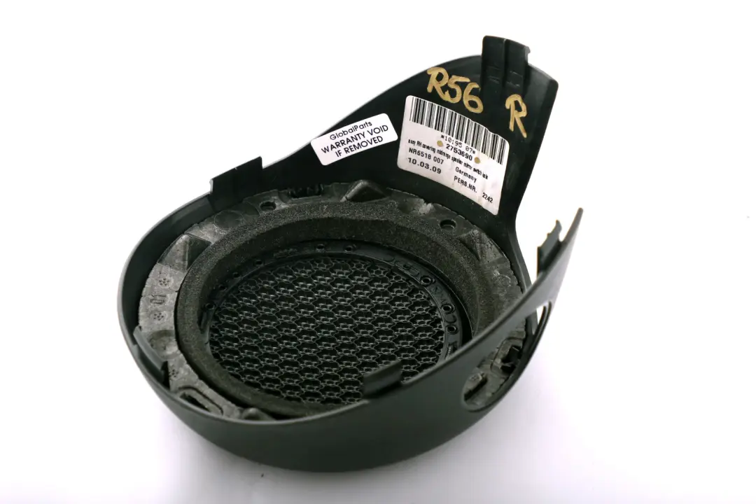 Mini Cooper R56 R57 R58 Tapa Altavoz Derecho Carbono Negro 2753690