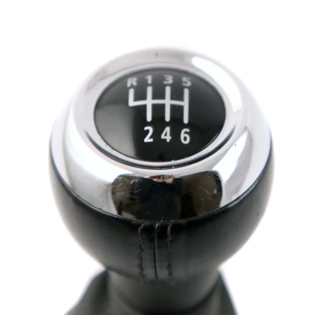 Mini R55 R56 Gear Shift Knob 6-Speed Gaiter Lever Handbrake Leather Black Set 