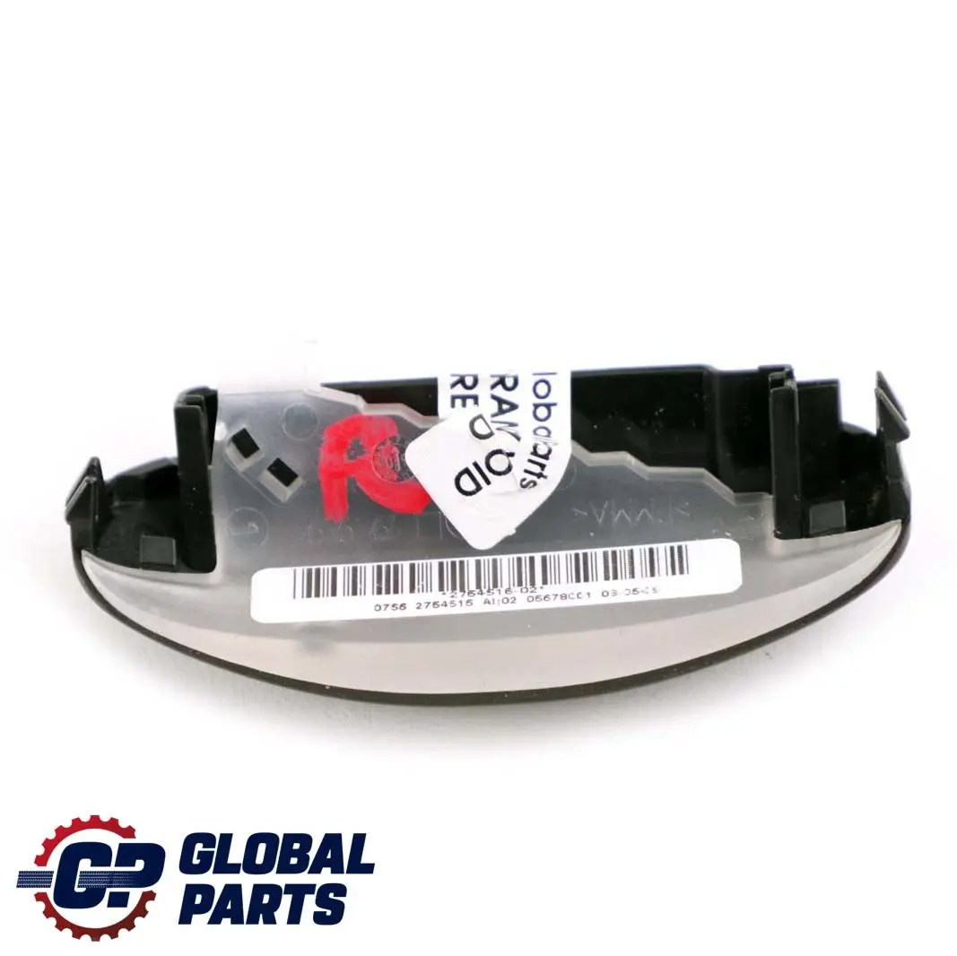 Mini Cooper One R55 R56 Parte superior derecha B-Pilar Airbag Tapa Carbono Negro