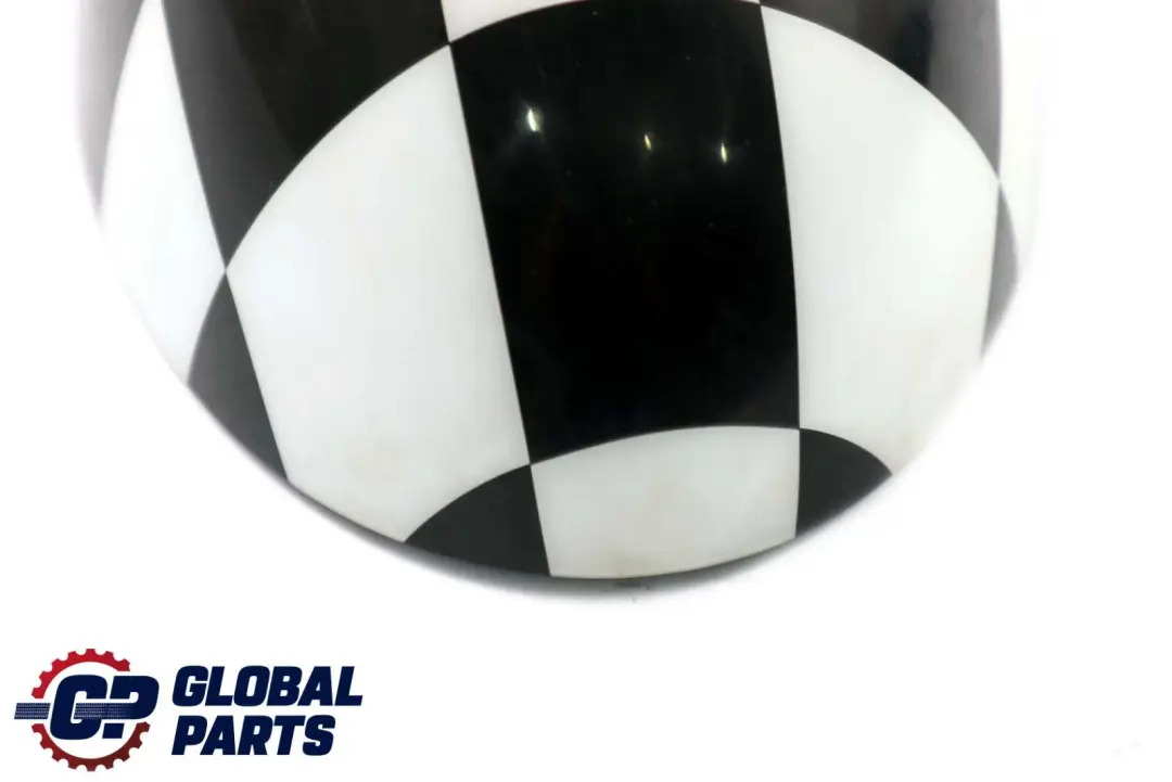 BMW Mini 1 R55 R56 R60 Abdeckung Spiegel Links Royal Checkered Schwarz Weiss