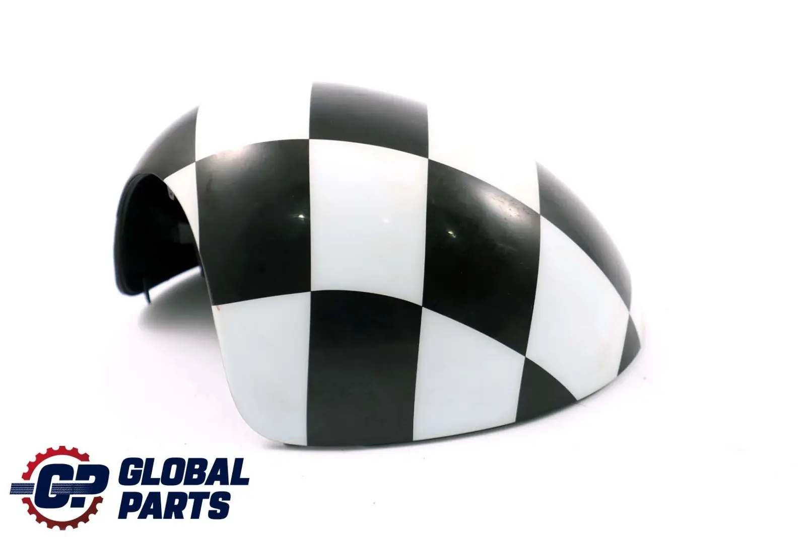 BMW Mini 1 R55 R56 R60 Abdeckung Spiegel Links Royal Checkered Schwarz Weiss