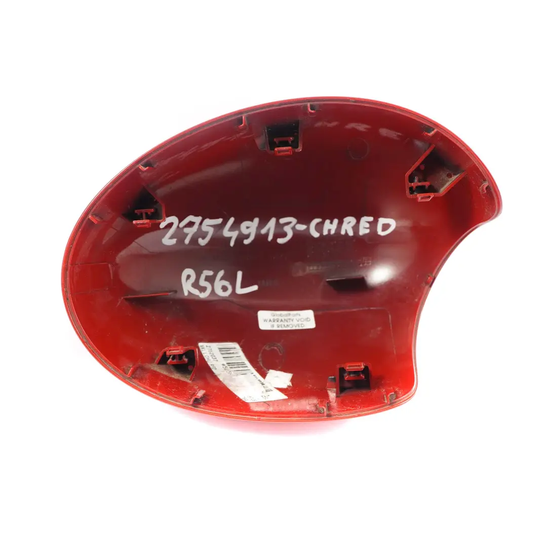 Espejo Retrovisor Mini Cooper R55 R56 R60 Tapa Izquierda Chili Rojo 851