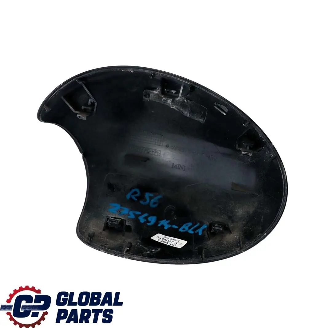 Mini Cooper 2 R55 R56 R57 Tapa del Espejo Retrovisor Derecho Negro