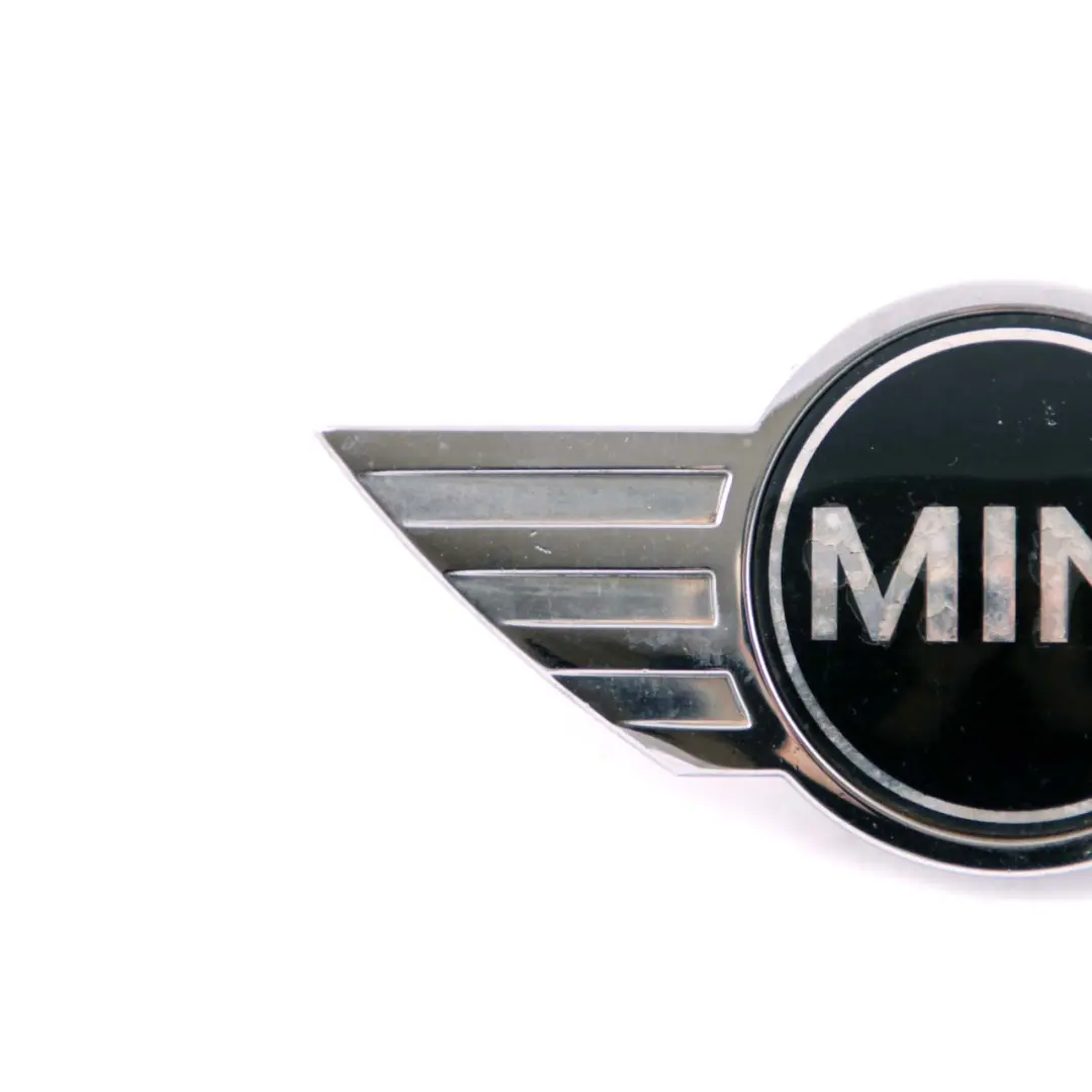 Mini Cooper One 2 R55 R56 R57 Insignia delantera Capo Emblema Logo Cromo