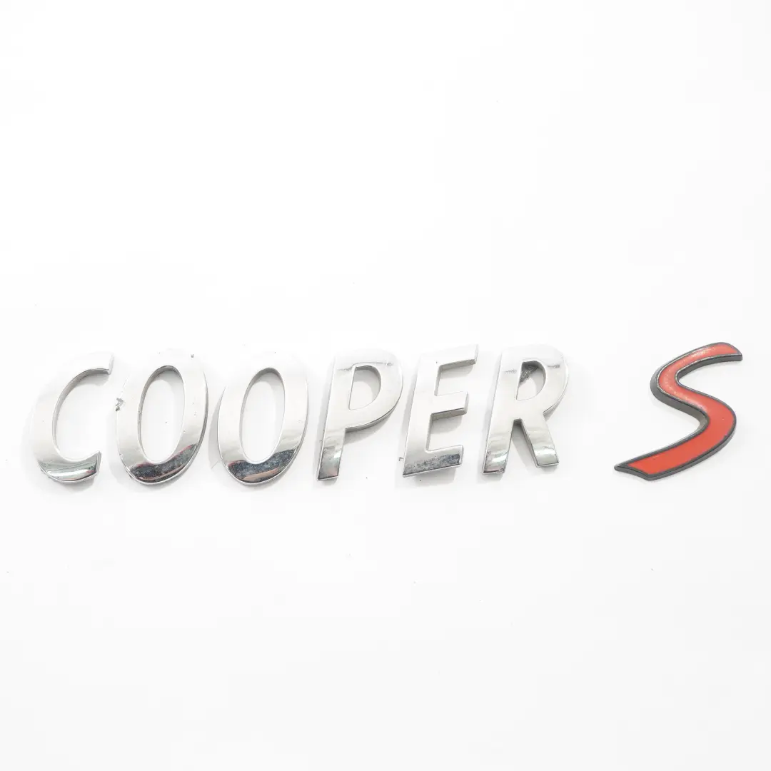 Mini Cooper R53 R55 R56 Tapa del maletero Cooper S Lettering Emblema Logotipo