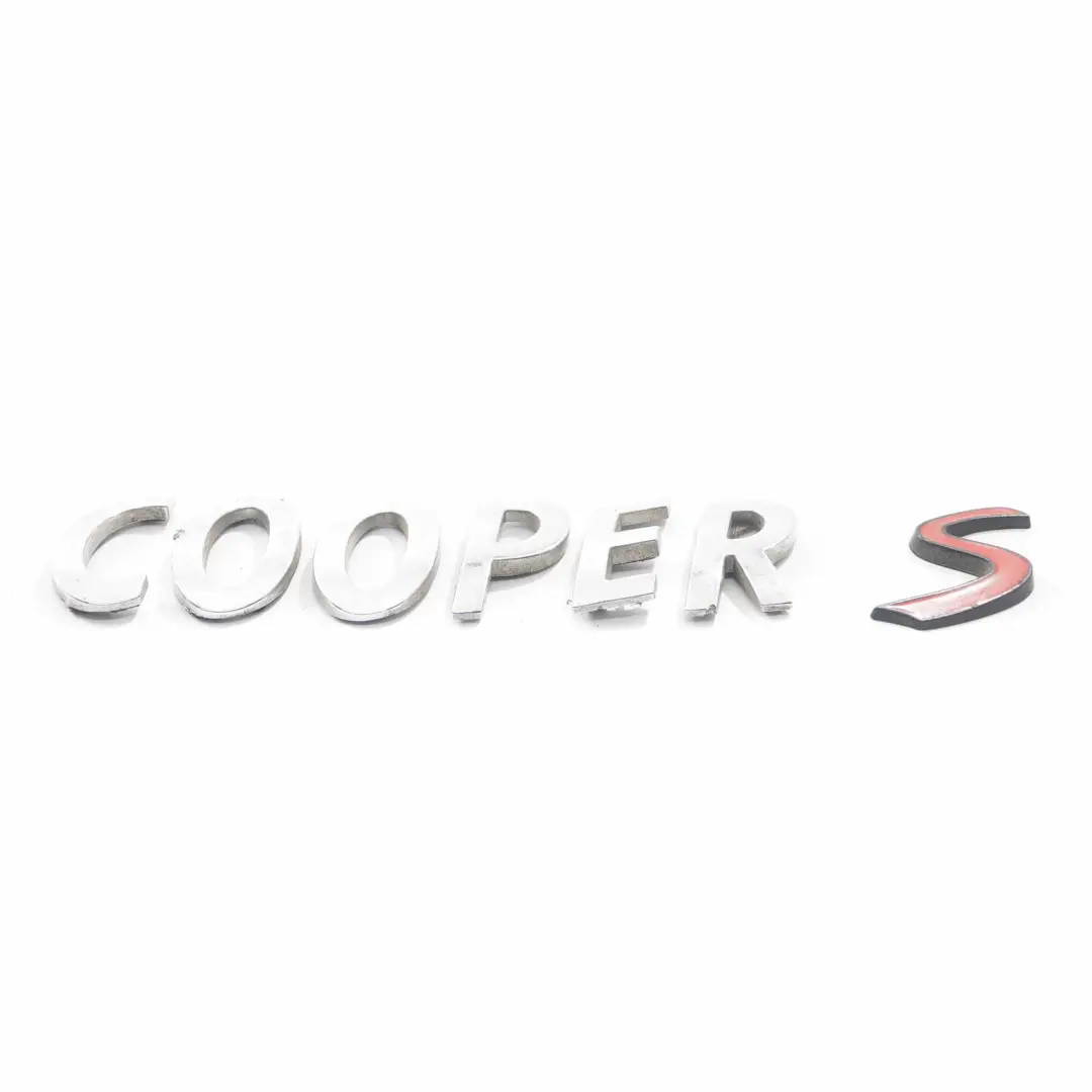 Mini Cooper R53 R55 R56 Tapa del maletero Cooper S Lettering Emblema Logotipo