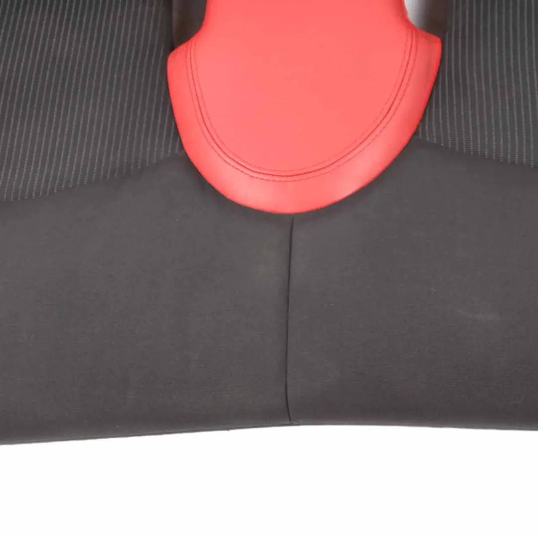 Mini Clubman R55 Rear Seat Sofa Bench Couch Cloth Leather Black Rooster Red