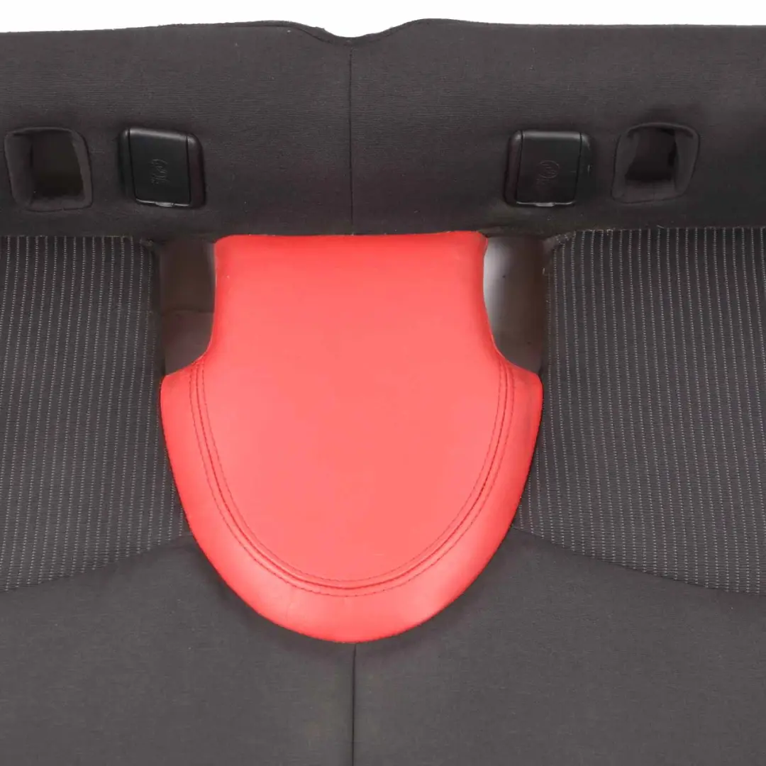 Mini Clubman R55 Rear Seat Sofa Bench Couch Cloth Leather Black Rooster Red