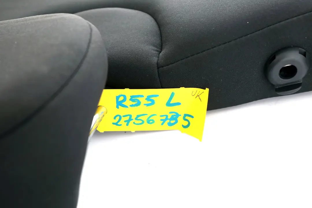 Mini Clubman R55 Trasero Izquierdo Respaldo Asiento Tela Cosmos Negro