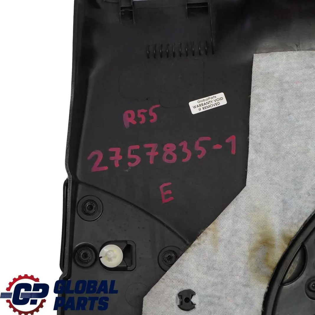 Mini Clubman R55 Trasero Izquierdo Lateral Panel De Embellecedor Carbono Negro