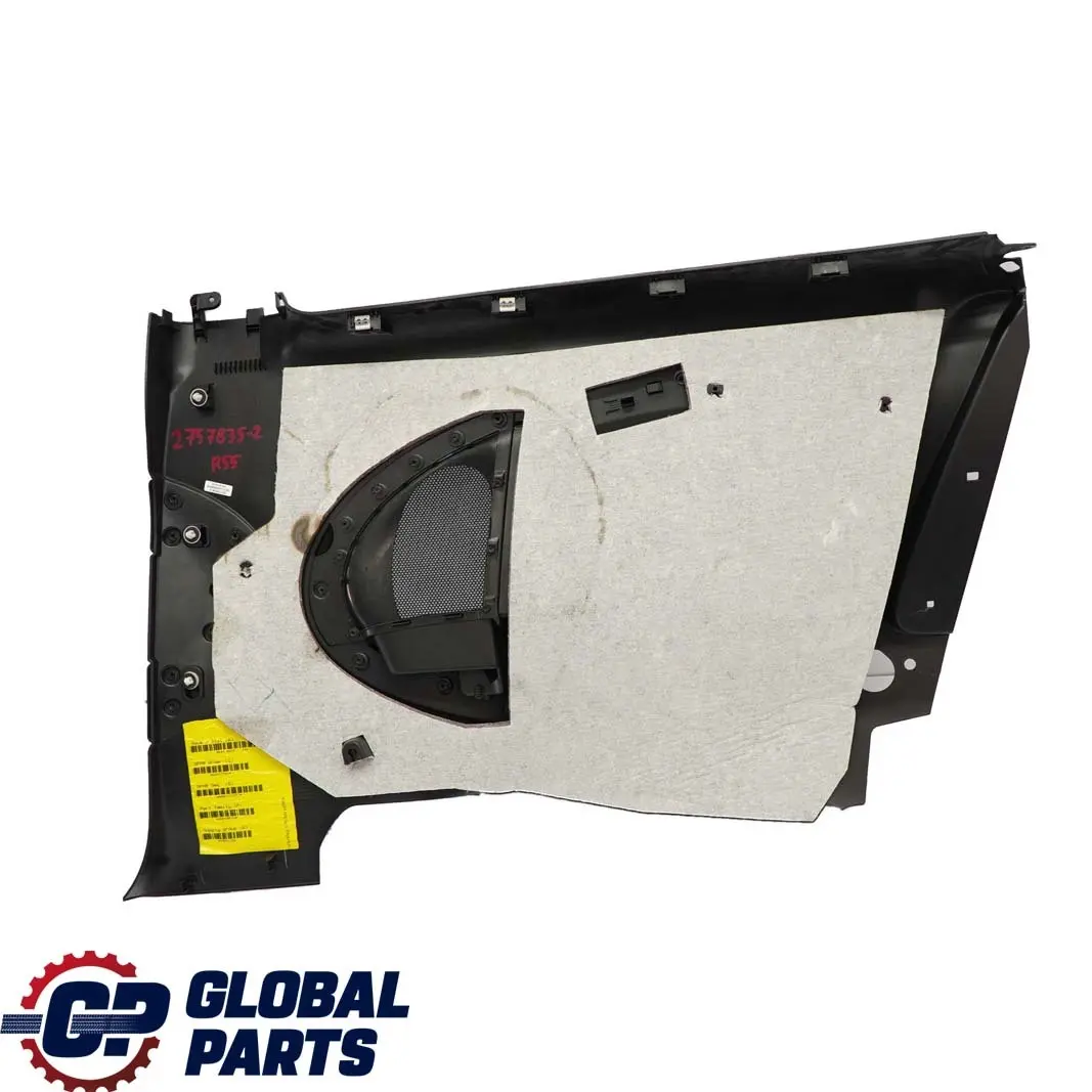 Mini Clubman R55 2 Trasero Izquierdo Lateral Panel De Embellecedor Carbono Negro