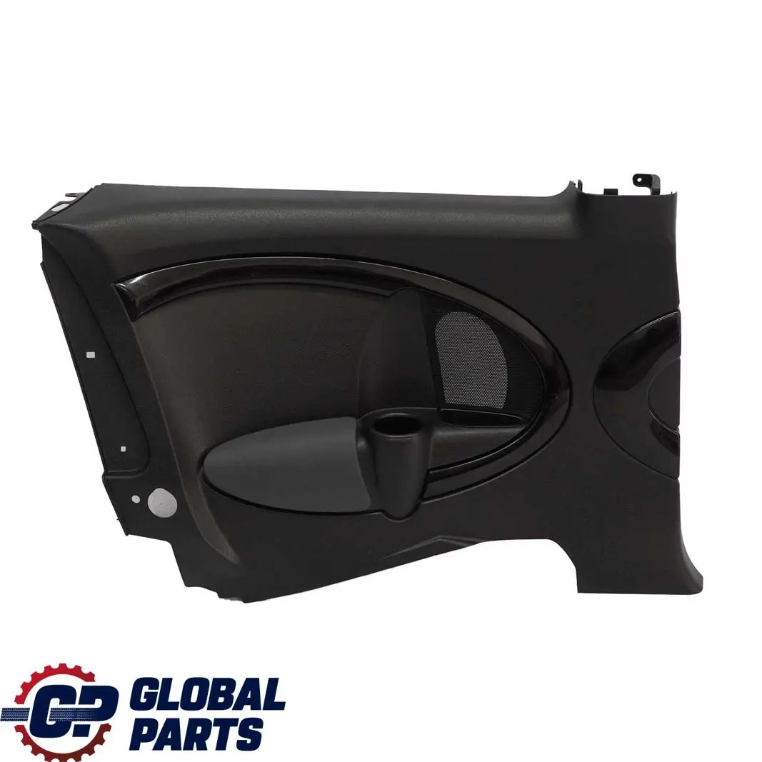 Mini Clubman R55 2 Trasero Izquierdo Lateral Panel De Embellecedor Carbono Negro