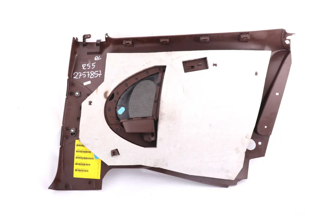 BMW MINI R55 Lateral Side Trim Panel Rear Left N/S Hot Chocolate High Gloss