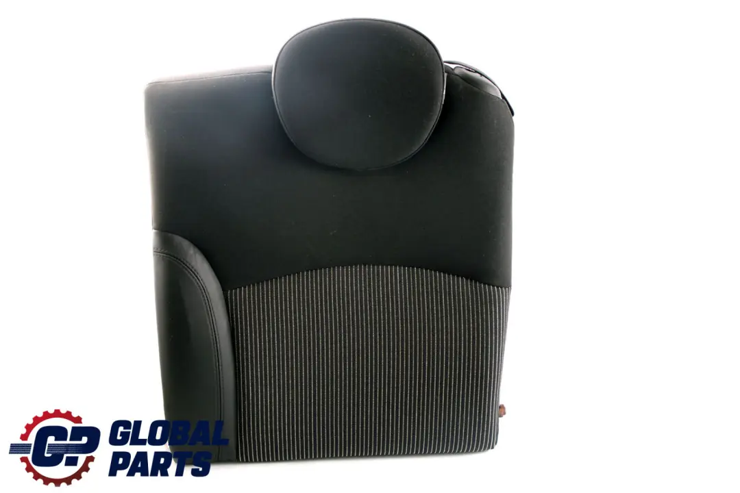 Mini R57 Cabrio Asiento Trasero Izquierdo Medio Cuero Respaldo Carbono Negro