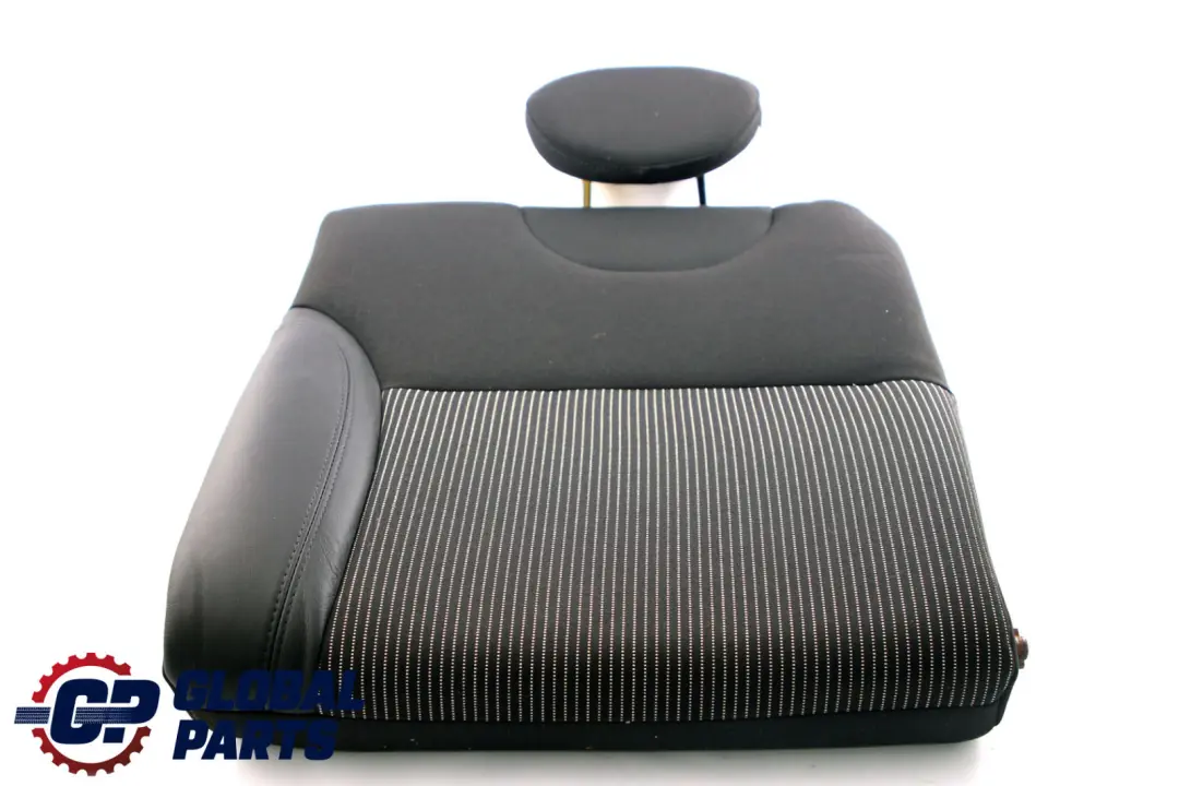 Mini R57 Cabrio Asiento Trasero Izquierdo Medio Cuero Respaldo Carbono Negro