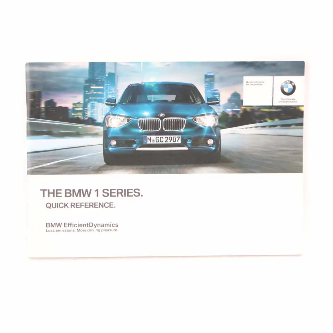 BMW F20 Owner's Handbook Service Booklet Instruction Books Set