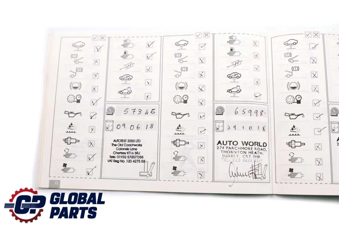 BMW 3 Series E92 E93 LCI Service Booklet Owner's Handbook Pouch Case Wallet