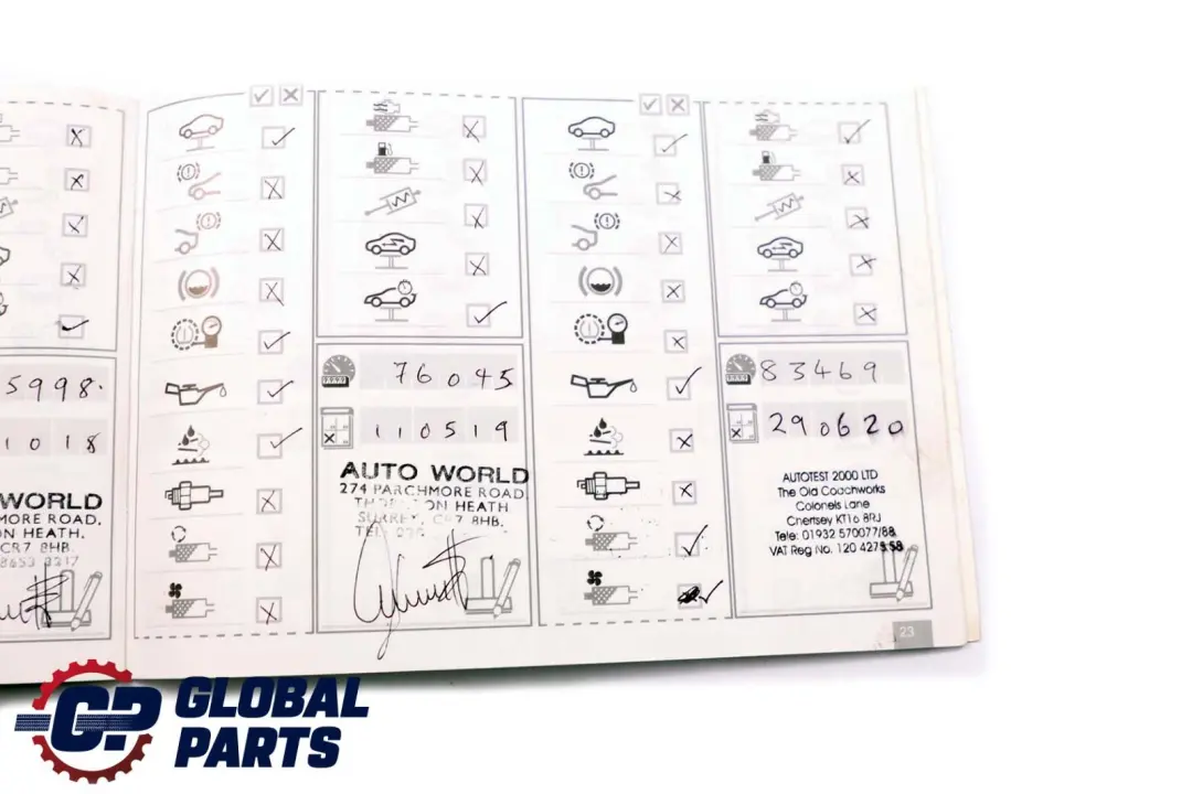 BMW 3 Series E92 E93 LCI Service Booklet Owner's Handbook Pouch Case Wallet