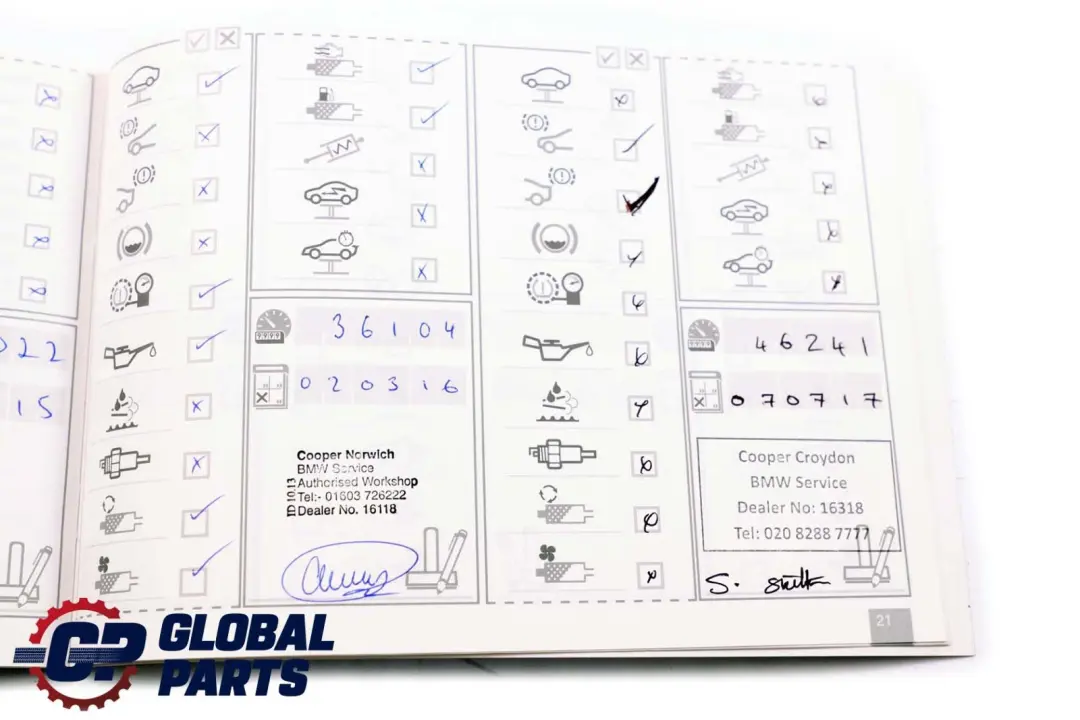 BMW 7 Series F01 F02 LCI Service Booklet Owner's Handbook Set Pouch Case Wallet
