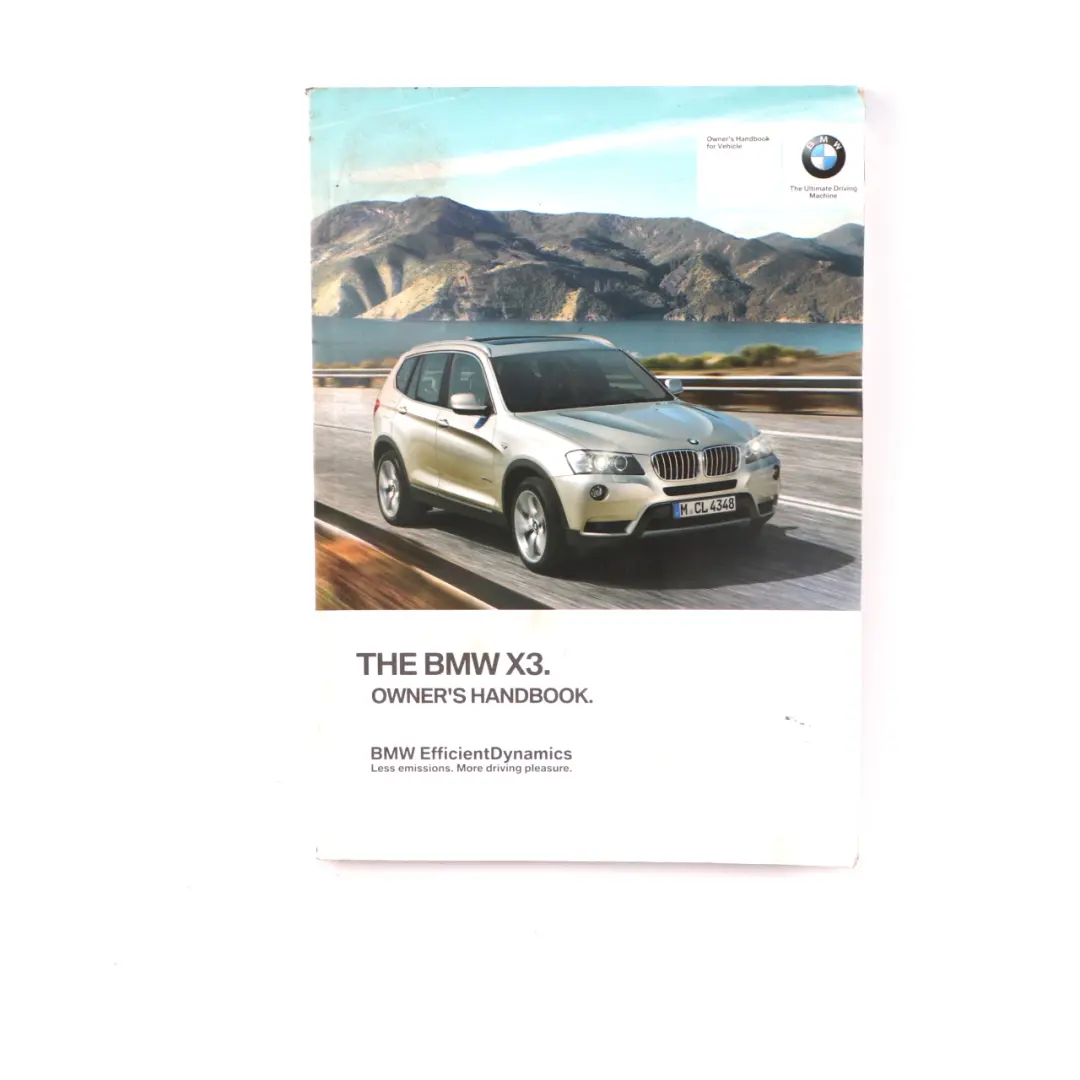 BMW X3 F25 Service Booklet Owner's Handbook Case Wallet Pouch Set 2903680