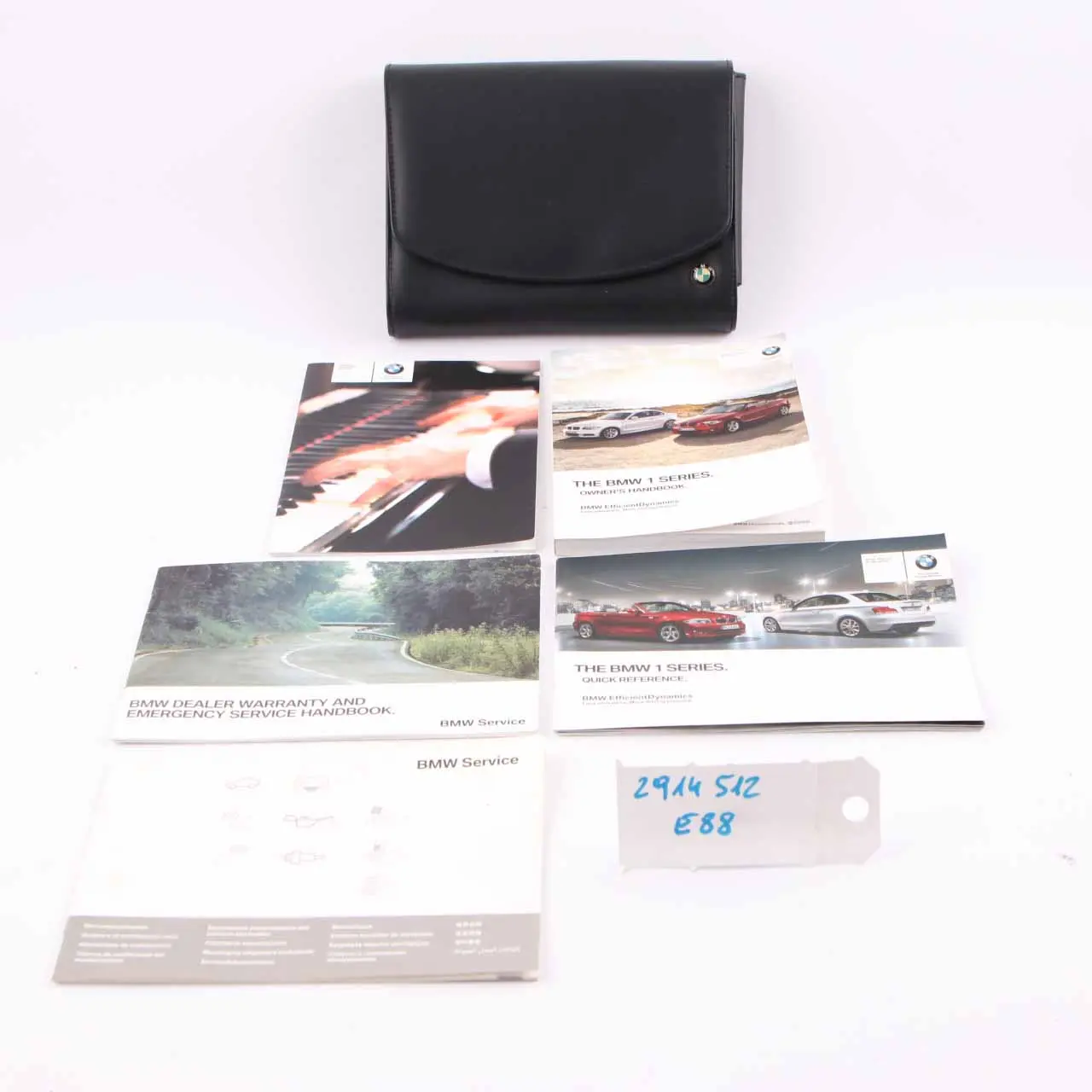 BMW E82 E88 Owner's Handbook Service Booklet Book Set Case Pouch 2914512