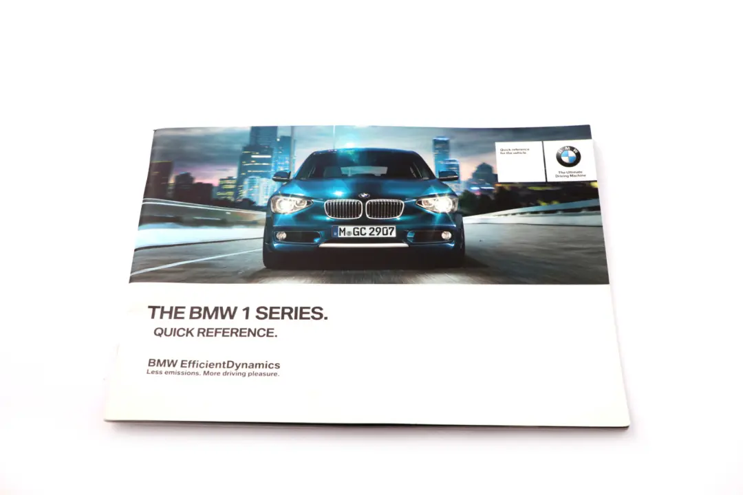 BMW 1 Series F20 Owner's Handbook Instructions iDrive Pouch Wallet Case