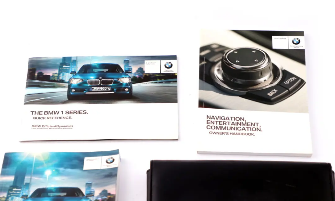 BMW 1 Series F20 Owner's Handbook Instructions iDrive Pouch Wallet Case