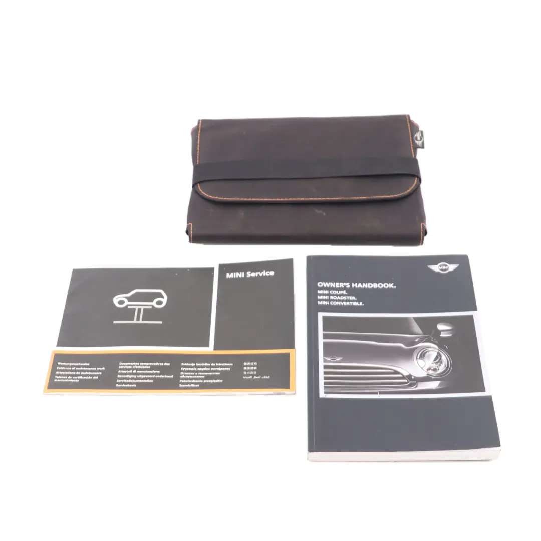 Mini R57 R58 Service Booklet Owner's Handbook Pouch Case Wallet Set