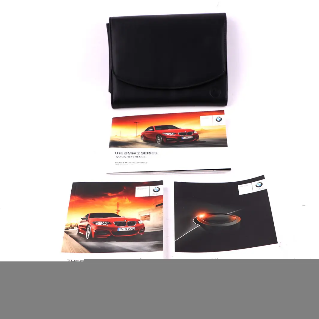 BMW 2 Series F22 1 Owner's Handbook Book Pouch Case Wallet Set