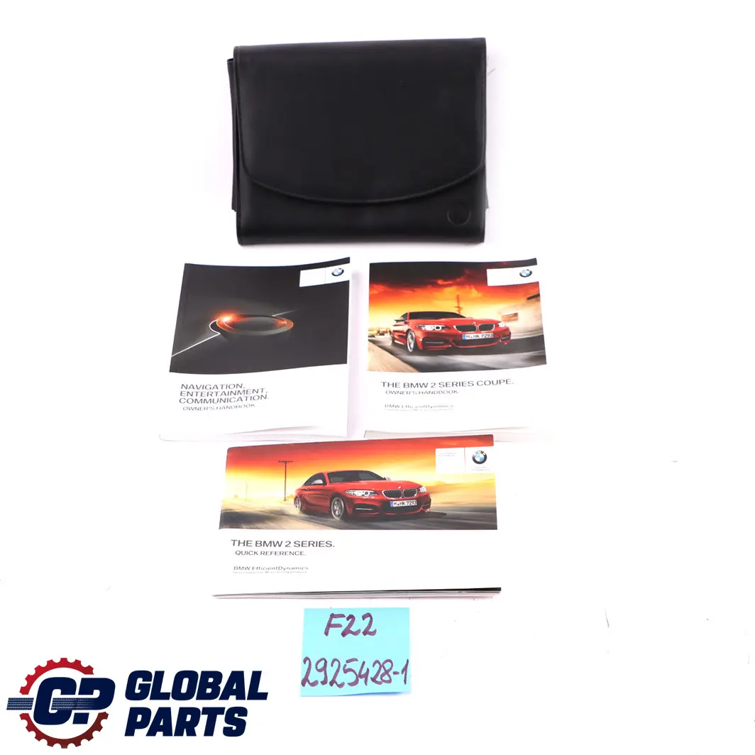 BMW 2 Series F22 1 Owner's Handbook Book Pouch Case Wallet Set