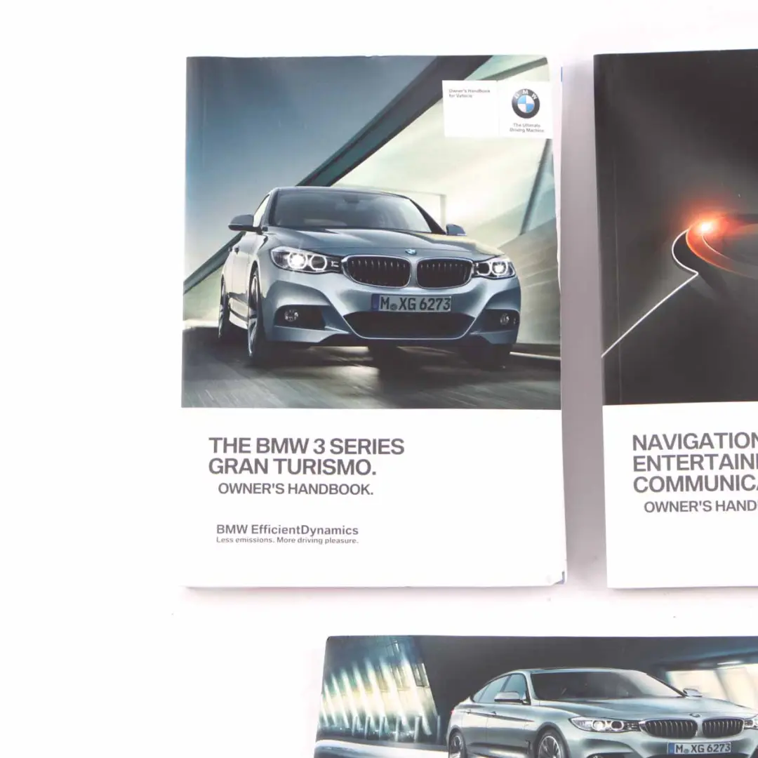 BMW F34 GT Owner's Handbook Quick Reference Booklet Instructions Book Set