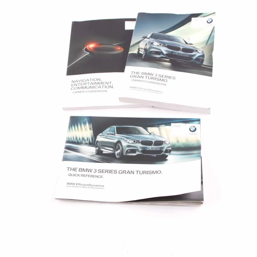 BMW F34 GT Owner's Handbook Quick Reference Booklet Instructions Book Set