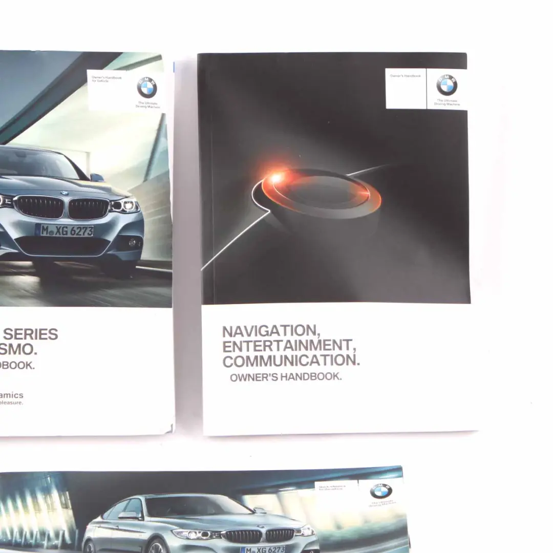 BMW F34 GT Owner's Handbook Quick Reference Booklet Instructions Book Set