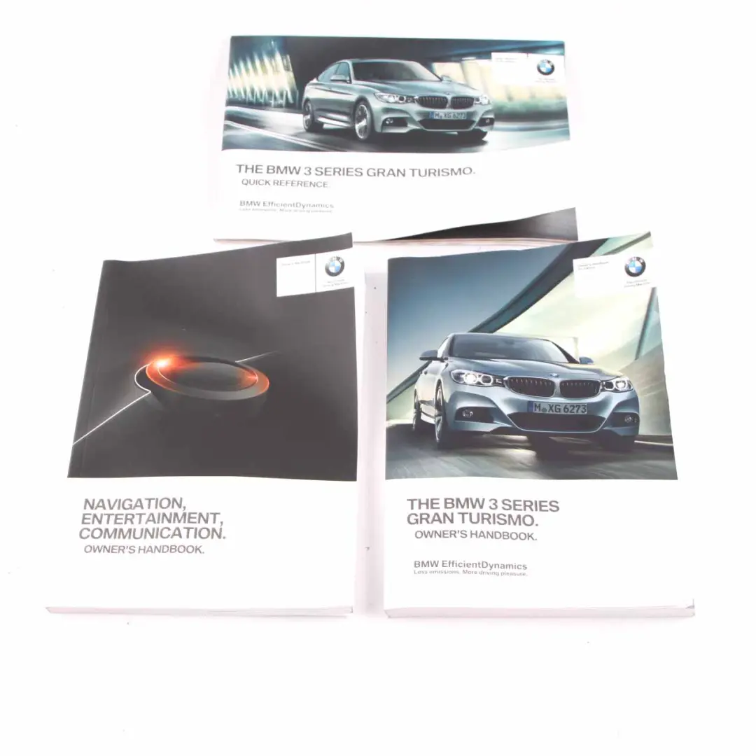 BMW F34 GT Owner's Handbook Quick Reference Booklet Instructions Book Set