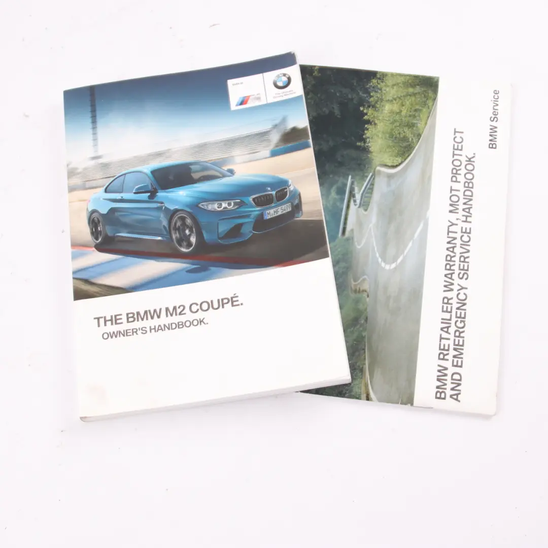 Owner's Handbook BMW F87 M2 Service Book Booklet Pouch Case Wallet Set