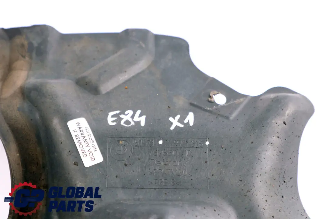 BMW E84 Motor Paso De Rueda Delantero Derecho Tapa Protectora De Eje 2990818