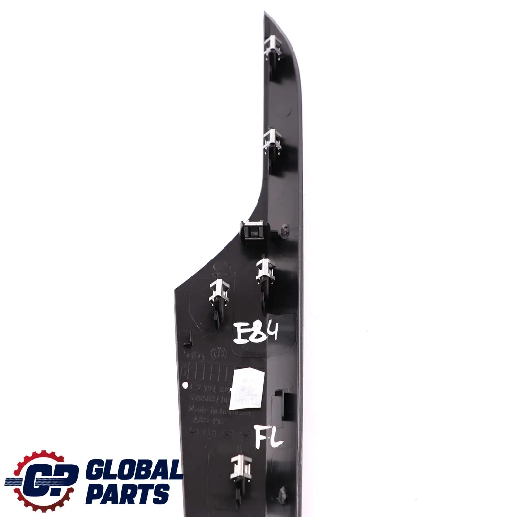 BMW X1 E84 Striscia Copertura Porta Anteriore Posteriore Sinistra High Glos Nero