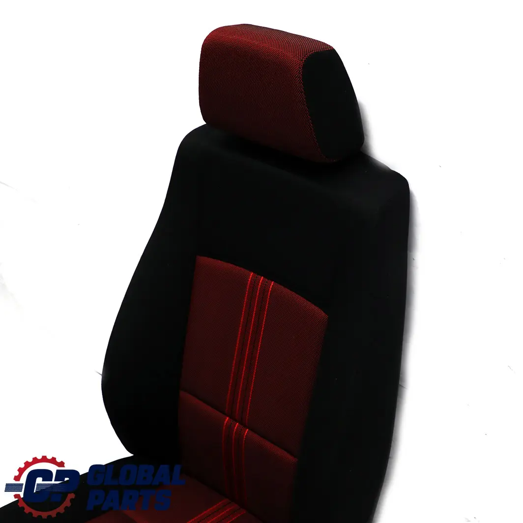 BMW X1 E84 Front Left N/S Seat Cloth Fabric Anthracite Median Vermilion Rot Red