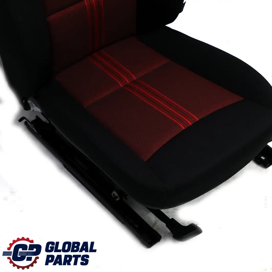 BMW X1 E84 Front Left N/S Seat Cloth Fabric Anthracite Median Vermilion Rot Red