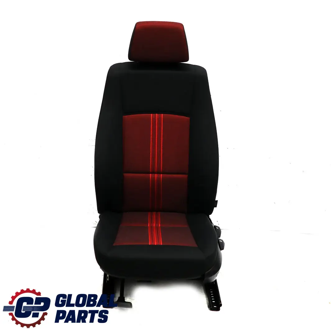 BMW X1 E84 Front Left N/S Seat Cloth Fabric Anthracite Median Vermilion Rot Red