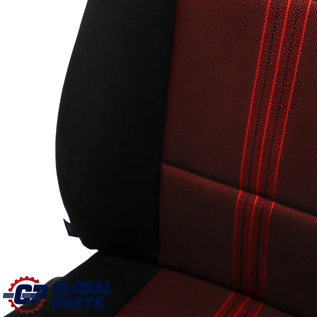 BMW X1 E84 Asiento Delantero Derecho Tela Antracita Median Vermilion Rot Rojo