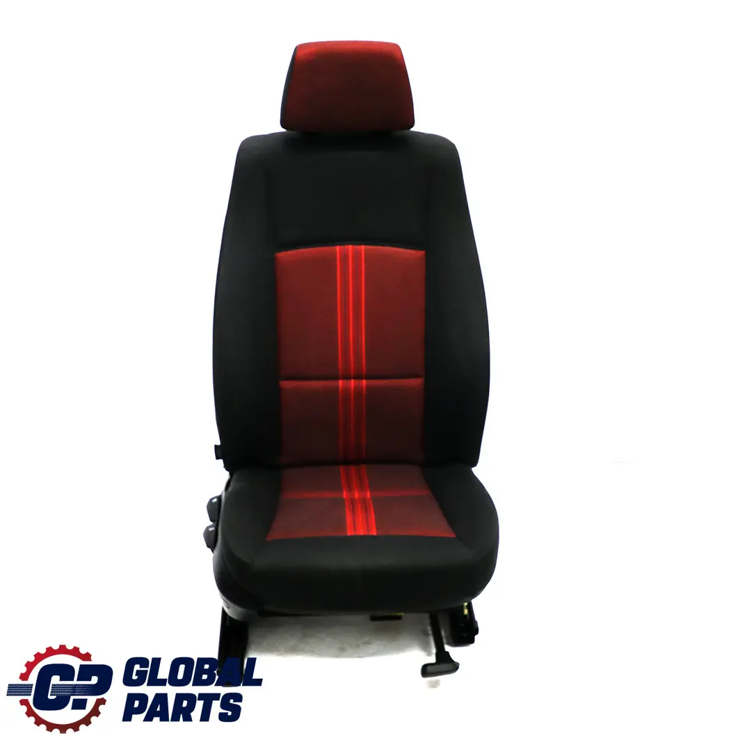 BMW X1 E84 Asiento Delantero Derecho Tela Antracita Median Vermilion Rot Rojo