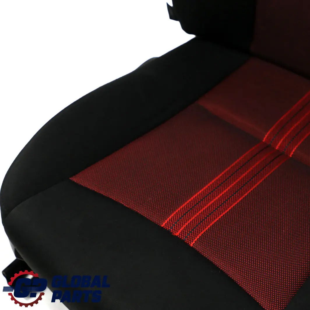 BMW X1 E84 Asiento Delantero Derecho Tela Antracita Median Vermilion Rot Rojo